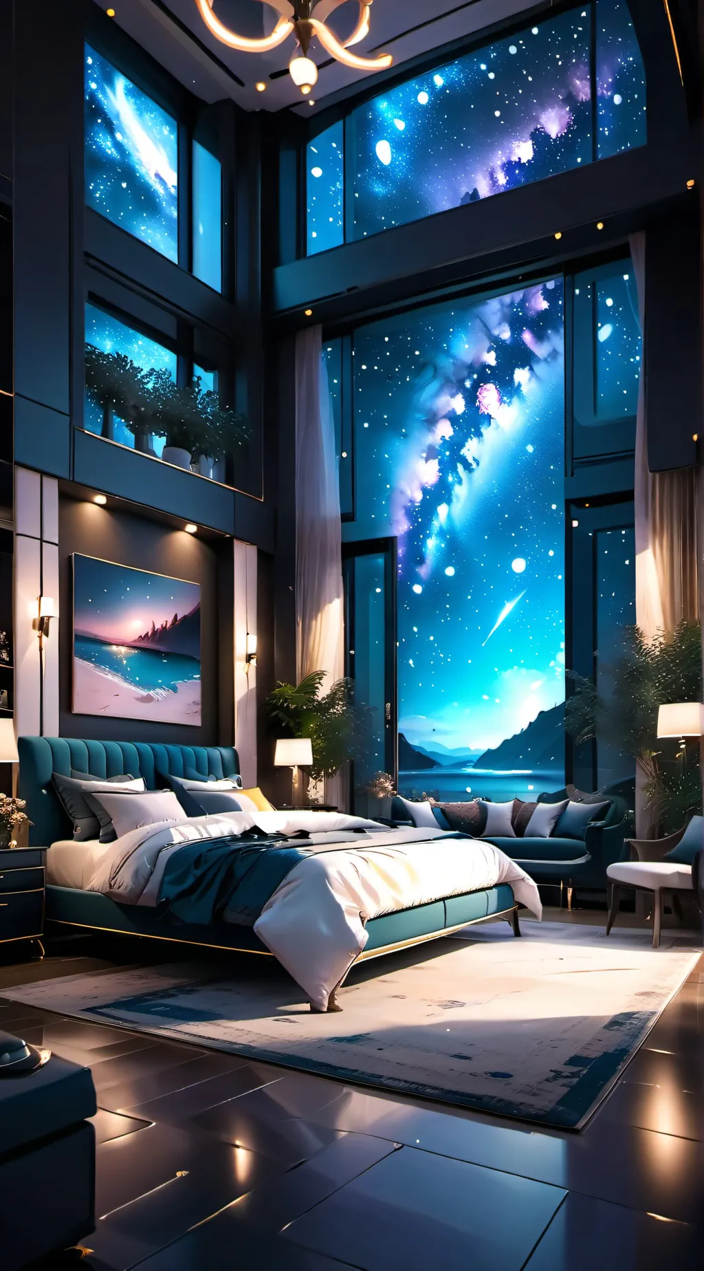 ai character: sleepover  background