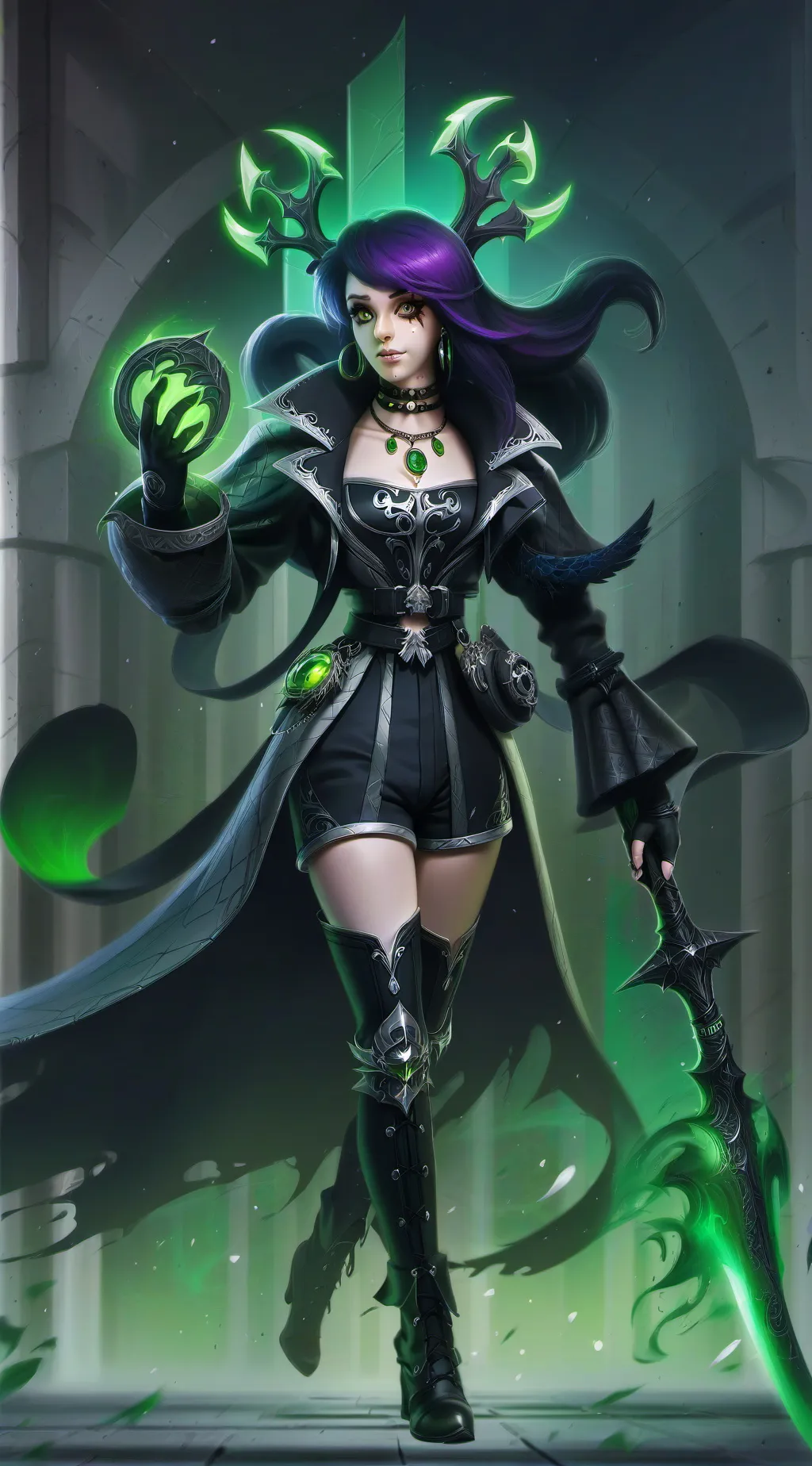 ai character: demon slayer background