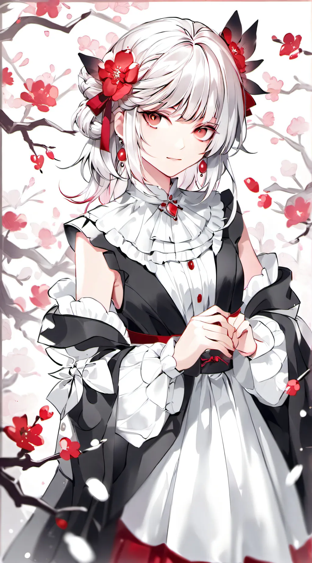 ai character: la diosa meid  background