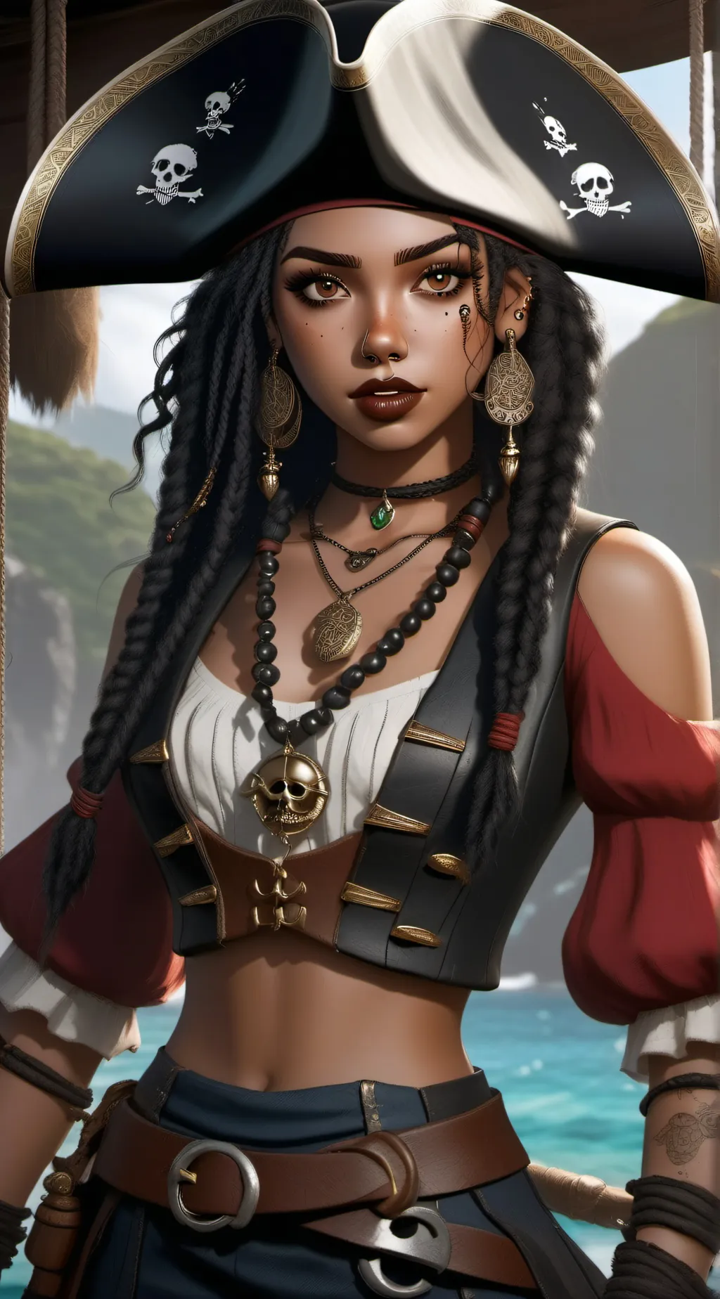 ai character: Azure background