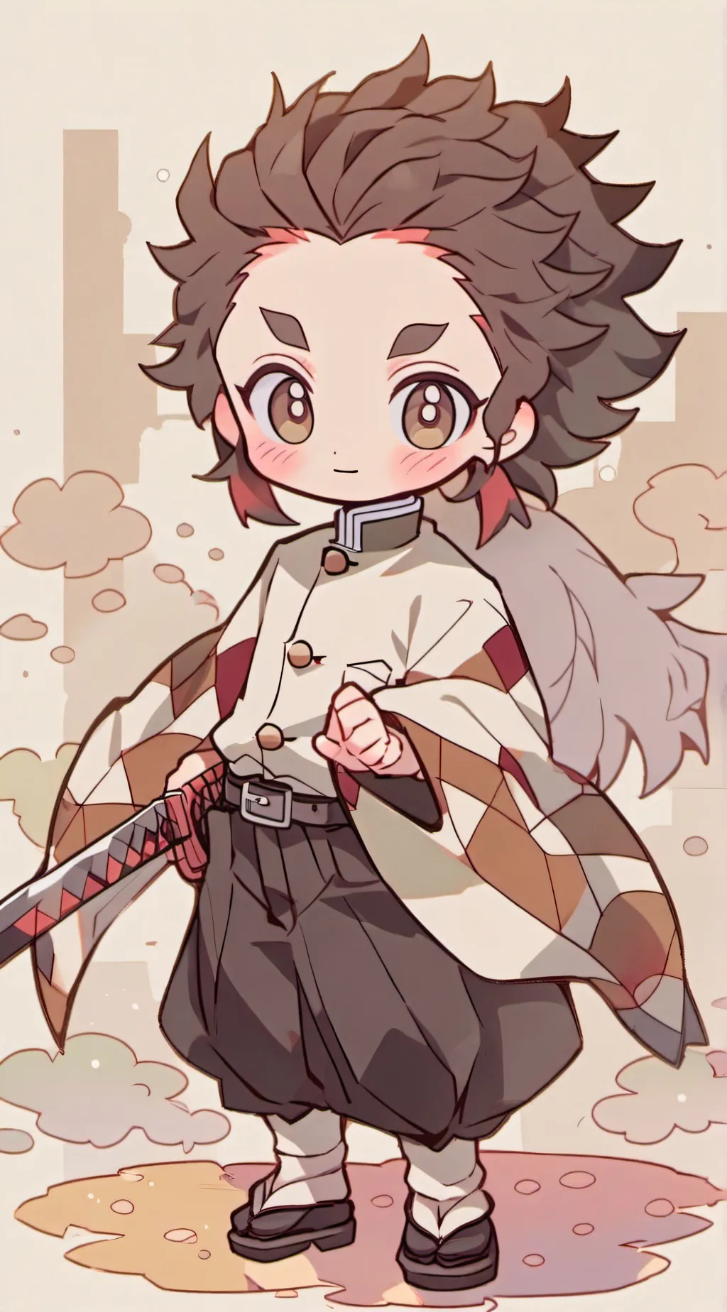 ai character: demon Slayer  background