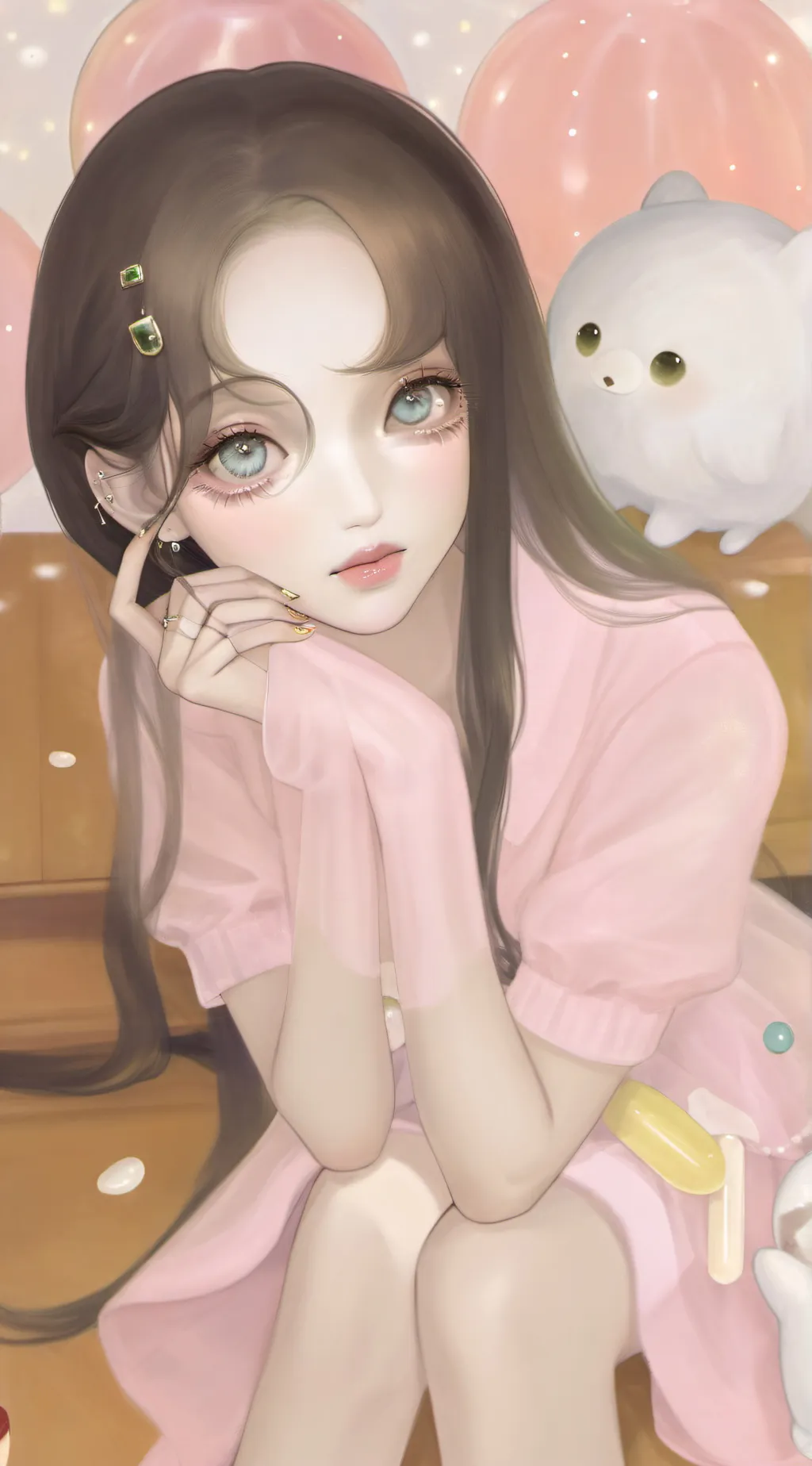 ai character: Rose background