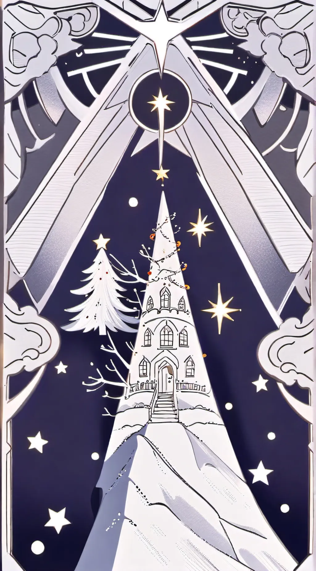 ai character: mha chrismas background