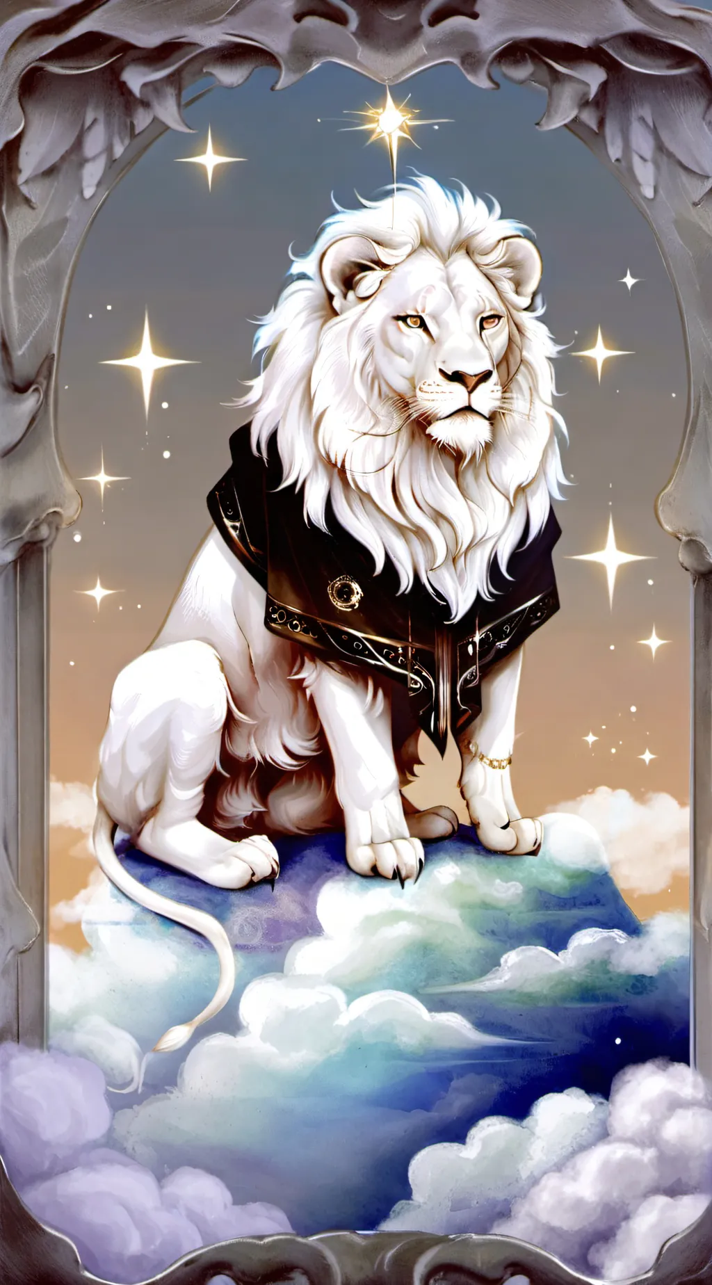 ai character: Dream lion background