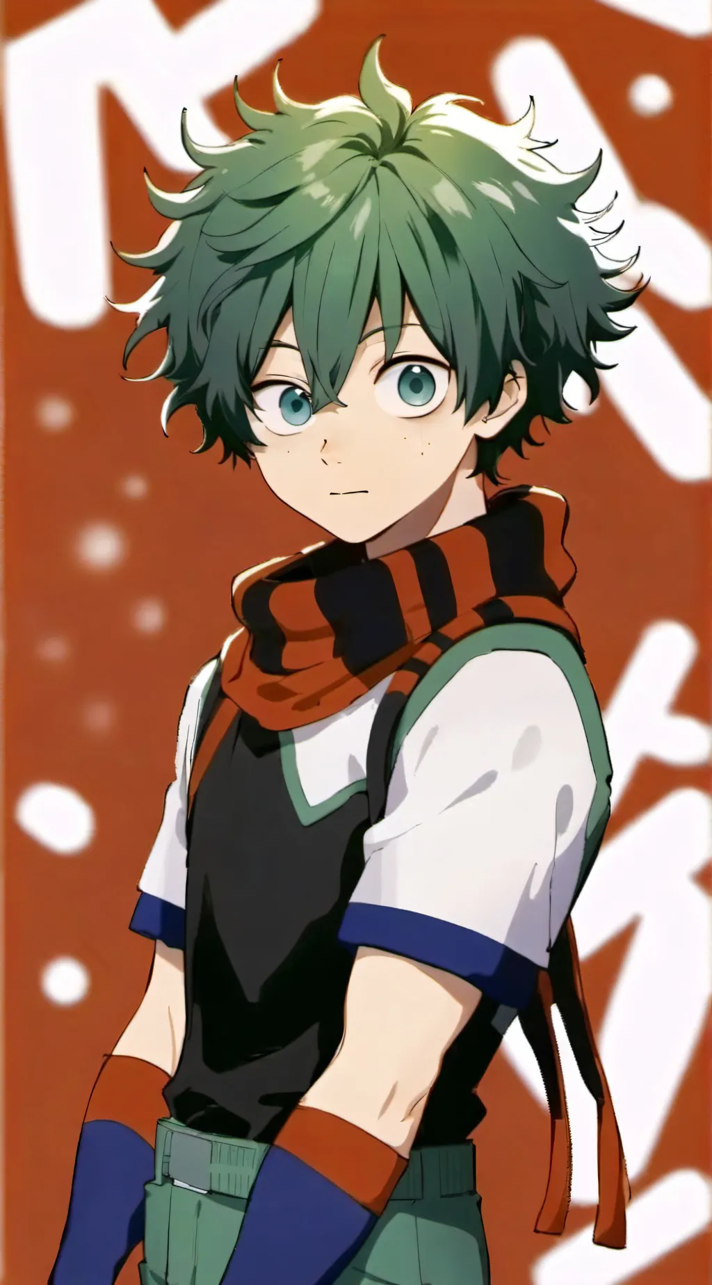 ai character: emotionless deku background