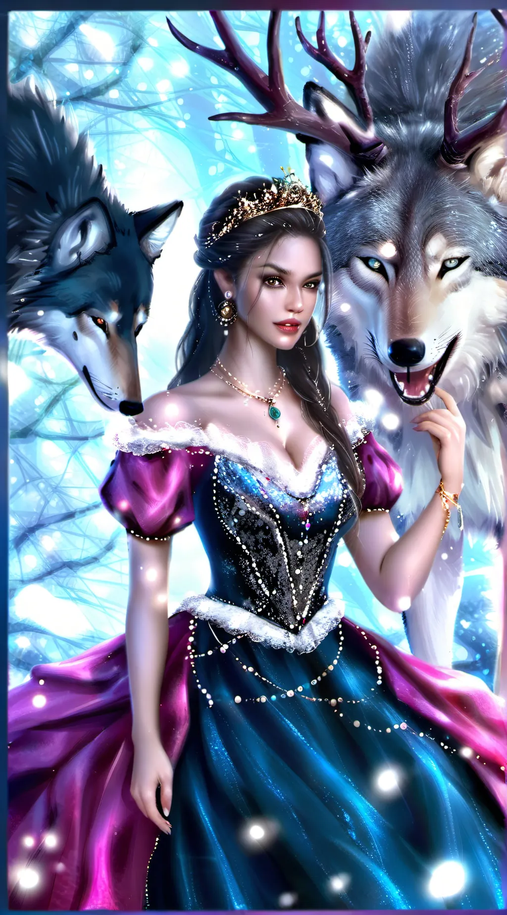 ai character: wolf background