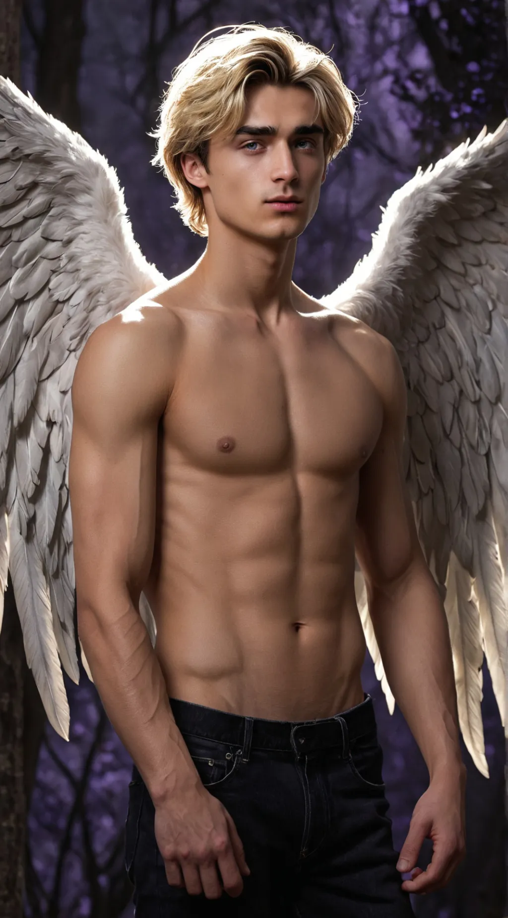 ai character: Asher Angel  background