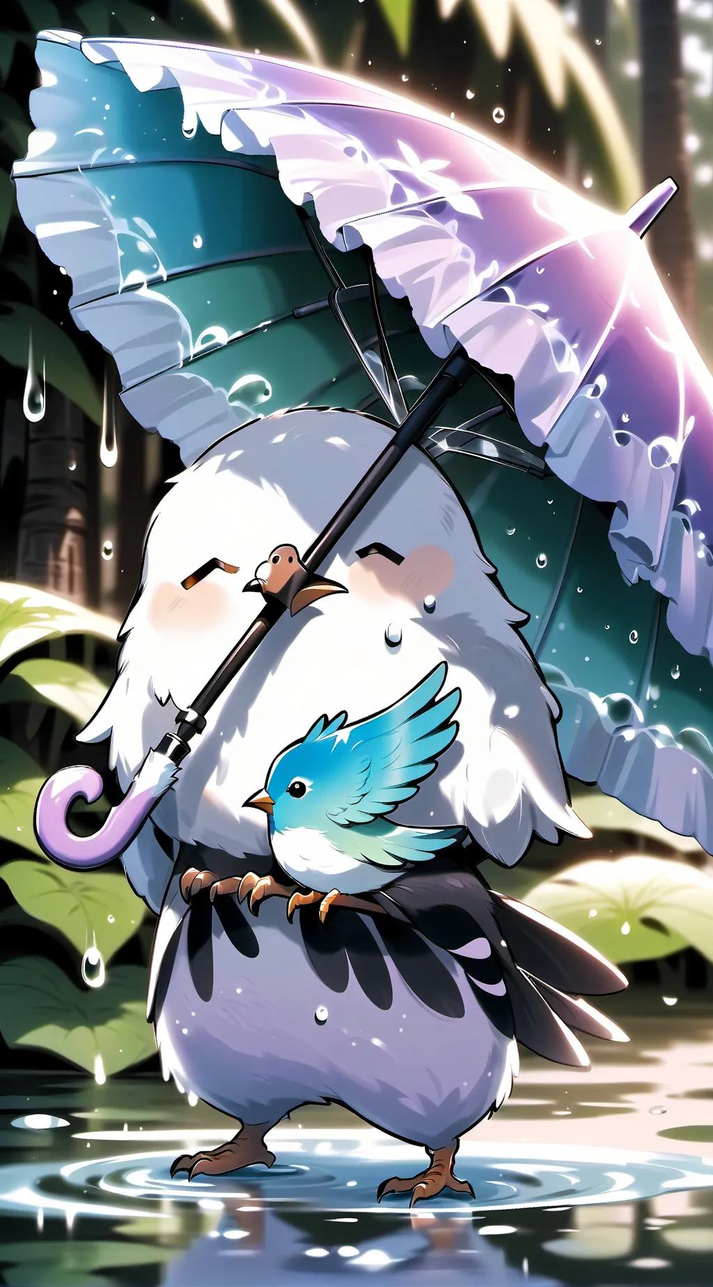 ai character: ☂️TUA ☂️  background