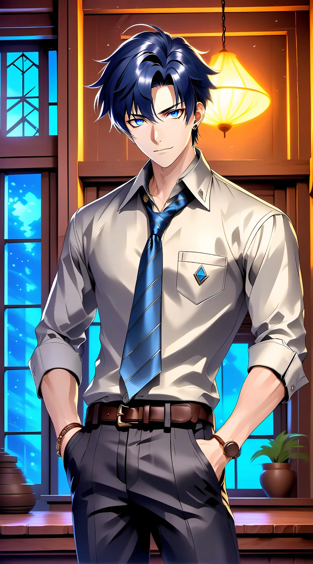 ai character: Papa background