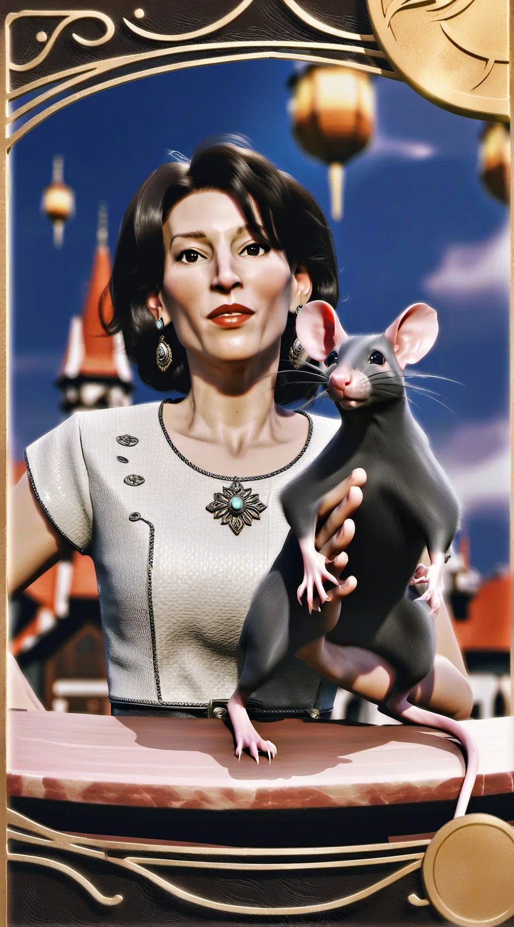 ai character: Rat background