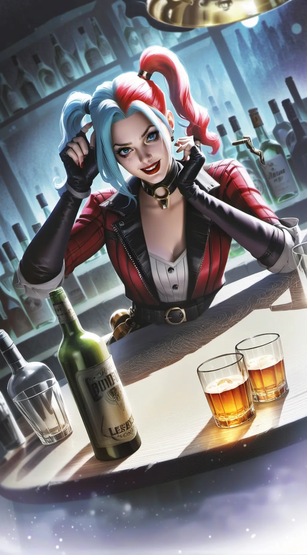 ai character: Harley Quinn background