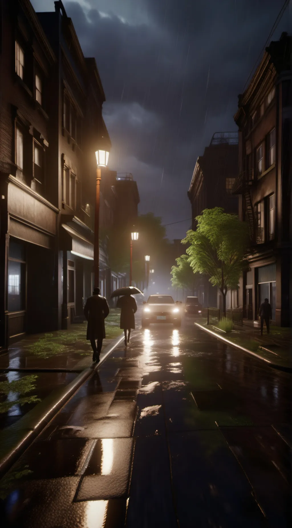 ai character: City background
