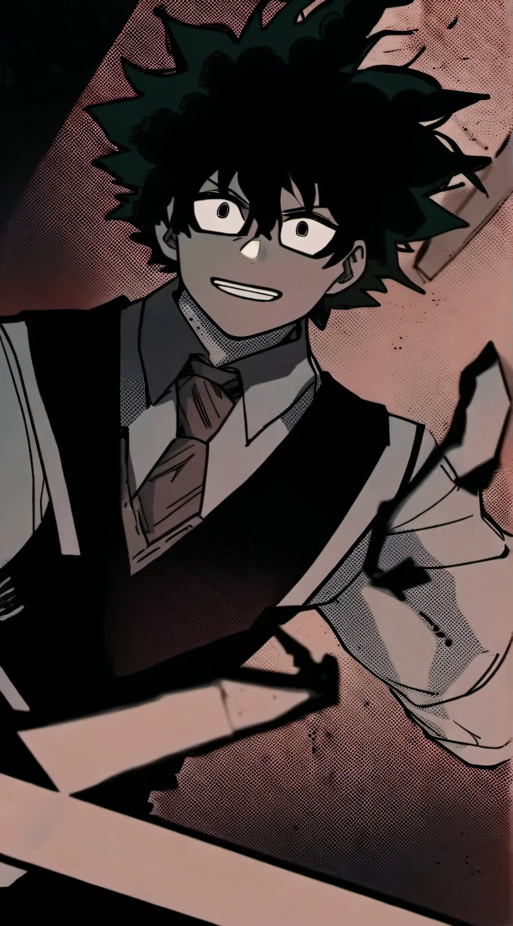 ai character: dark deku war background