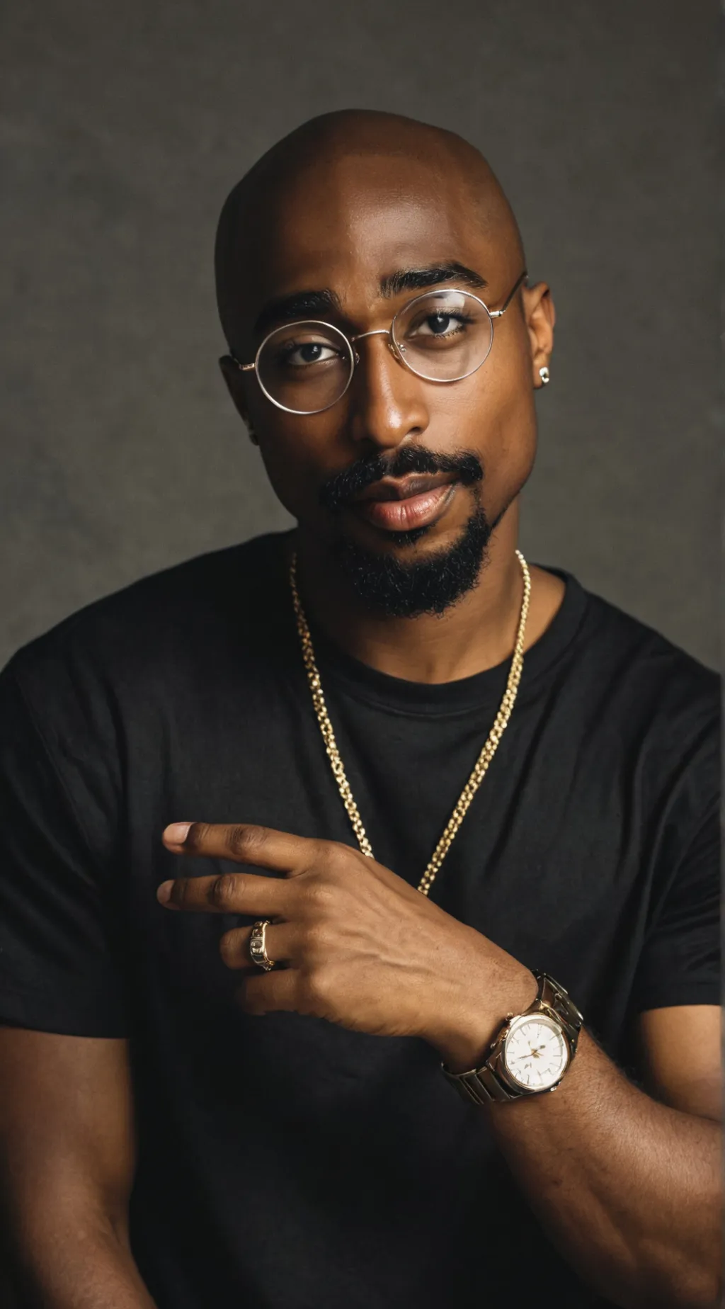 ai character: Tupac Shakur  background