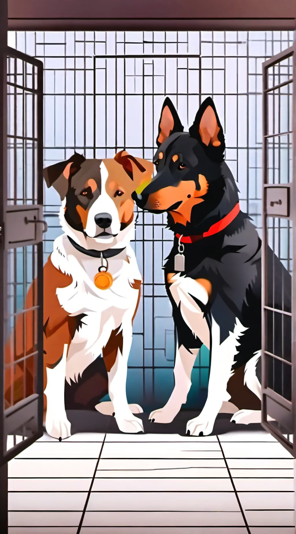 ai character: bad dog background