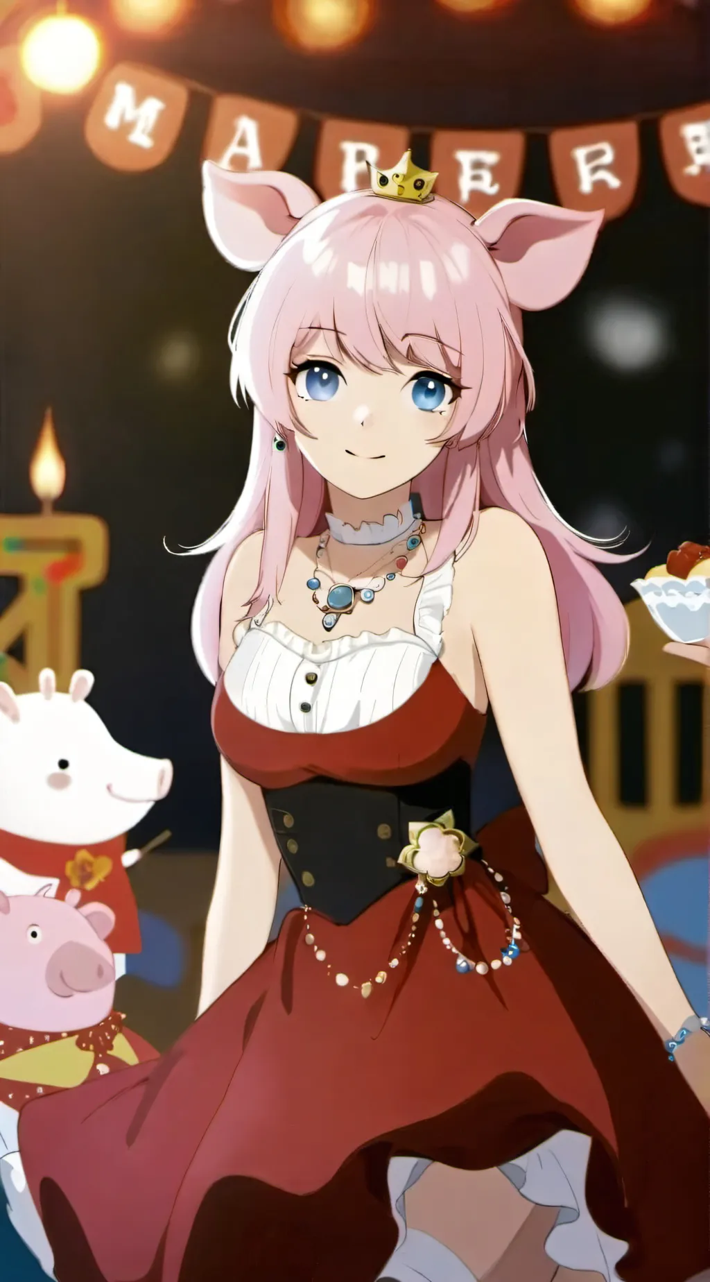 ai character: Peppa Pig background