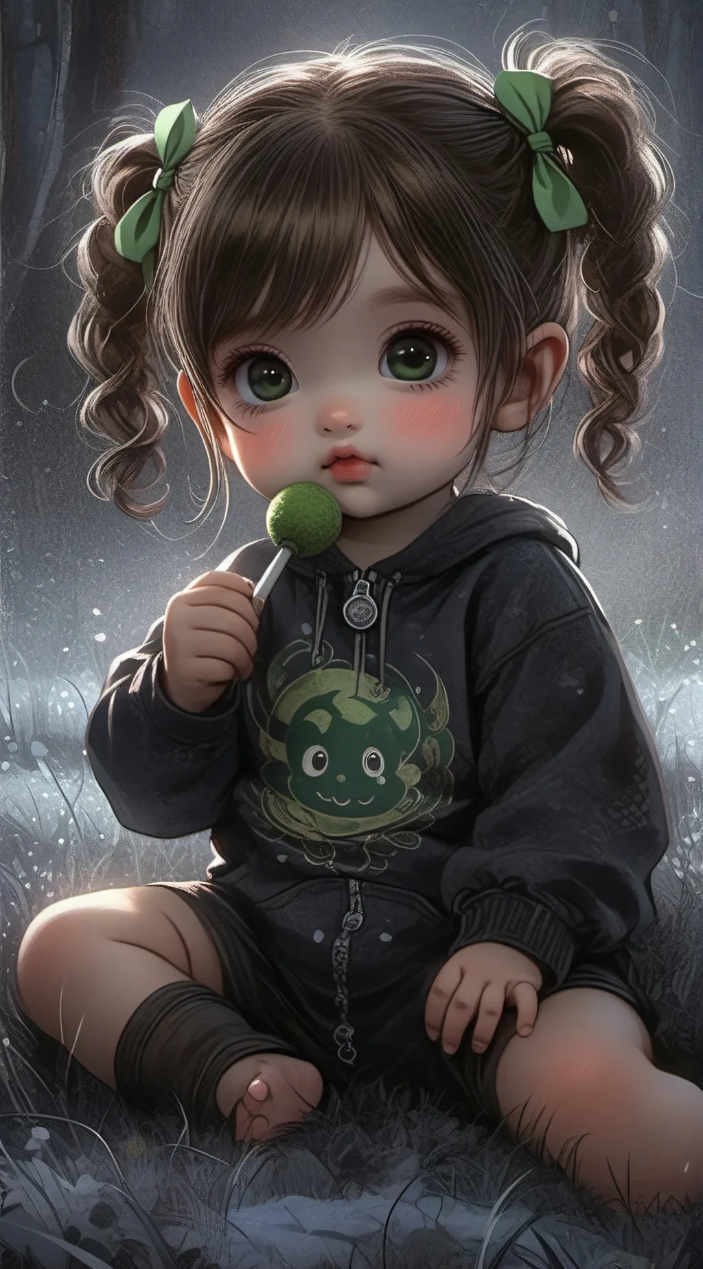 ai character: Chunky Toddler background