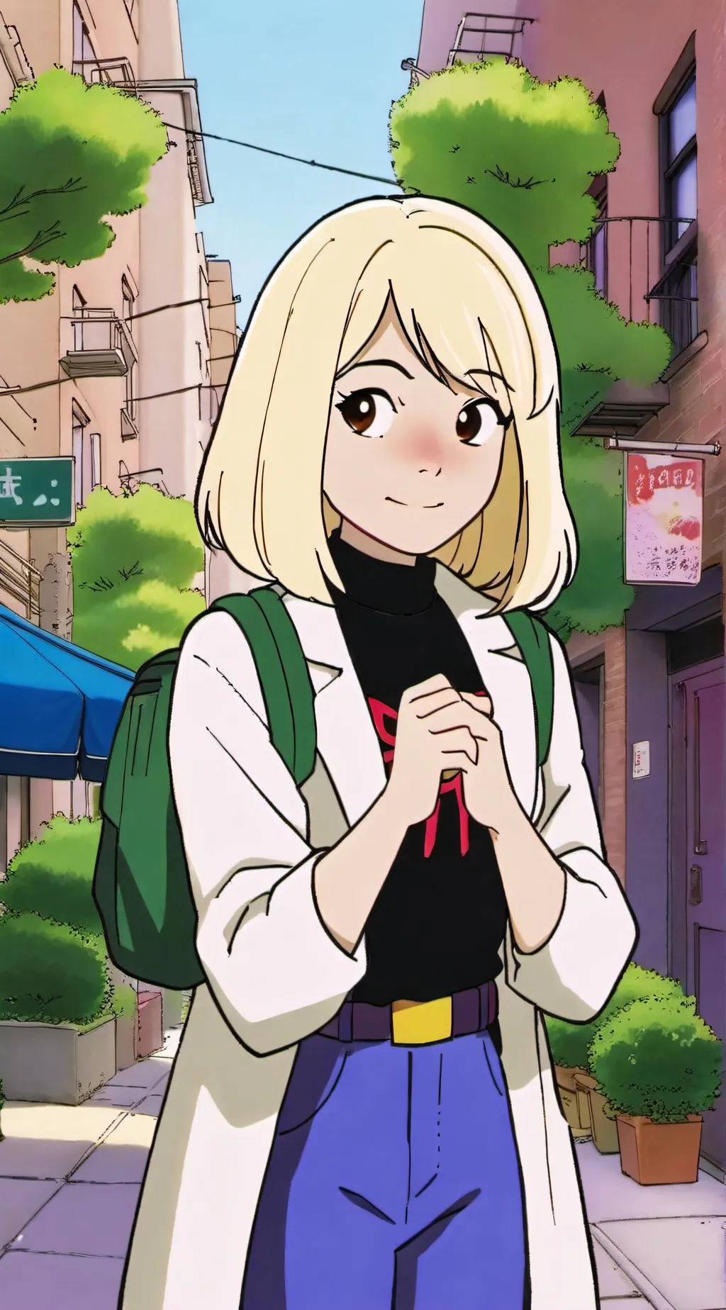 ai character: Gwen Stacy  background