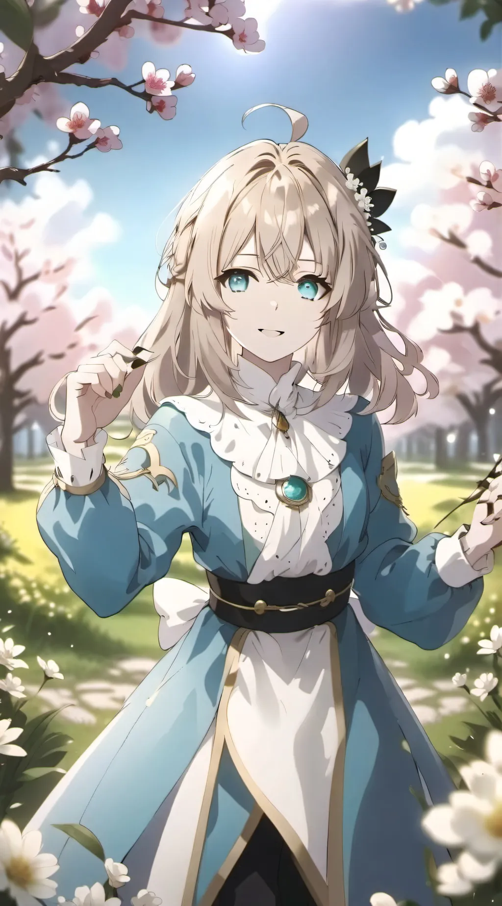 ai character: POLY BRIGHT LIGHTS background