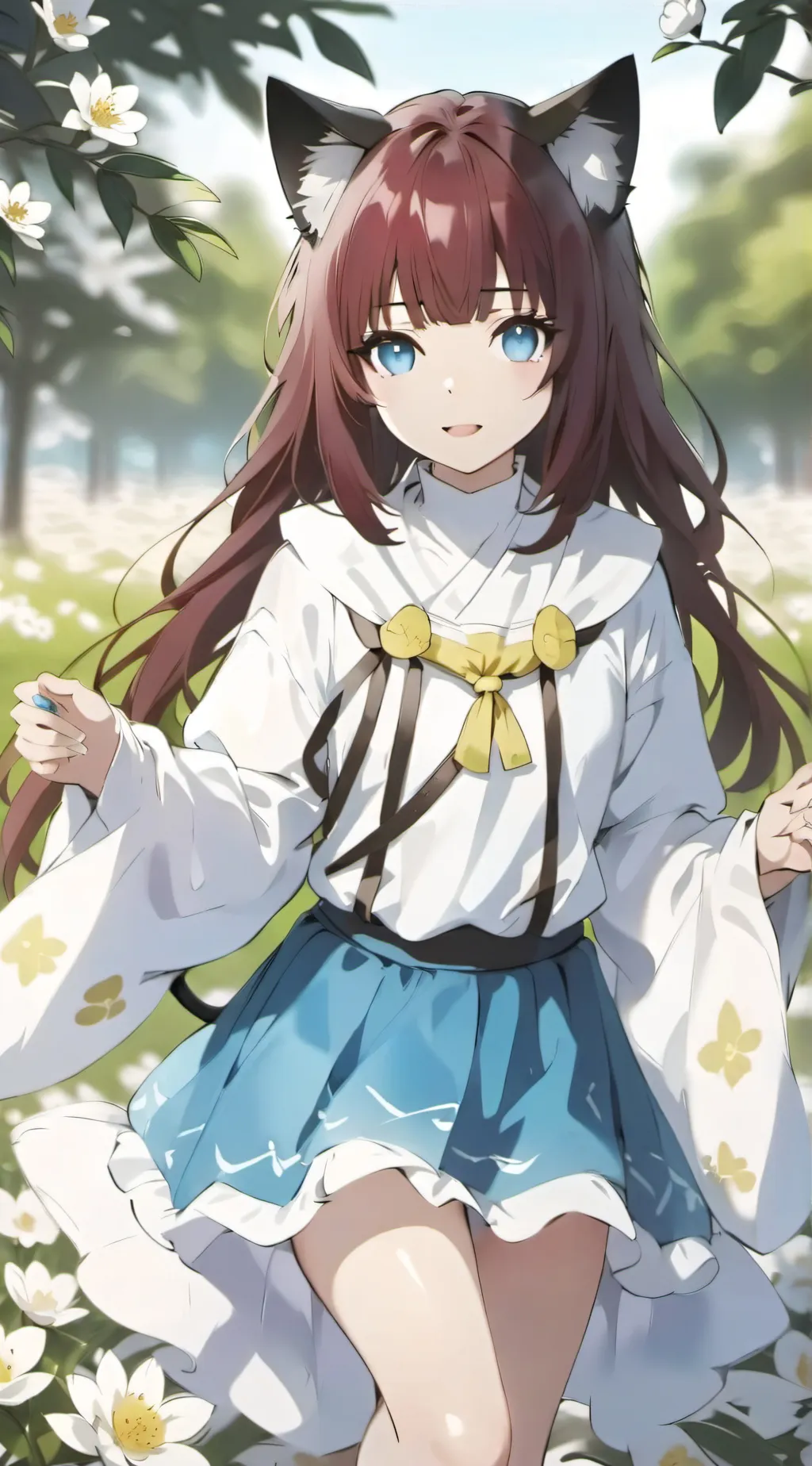 ai character: Kokushibo cat background