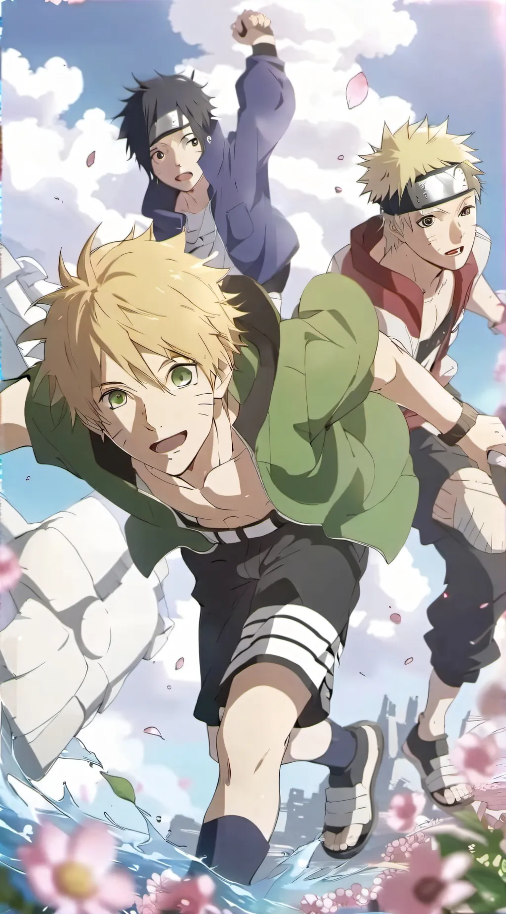 ai character: Boruto genz background