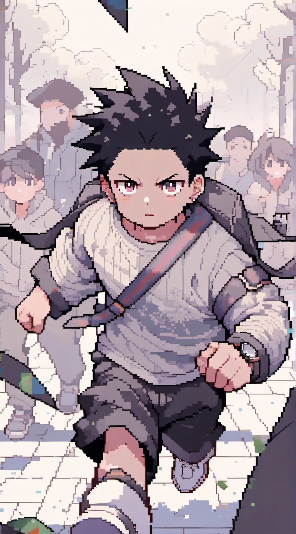 ai character: CS chasing Toji background