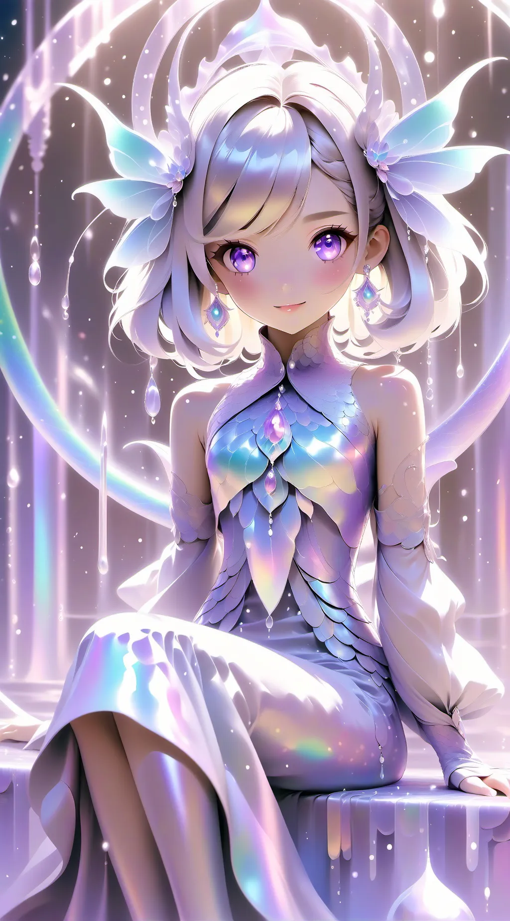 ai character: Queen of ice background