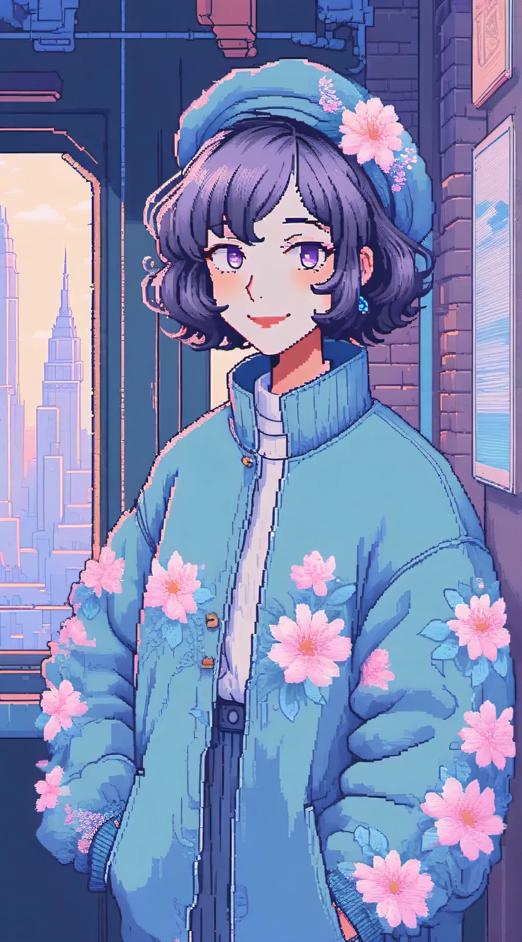 ai character: Ashley Parks background