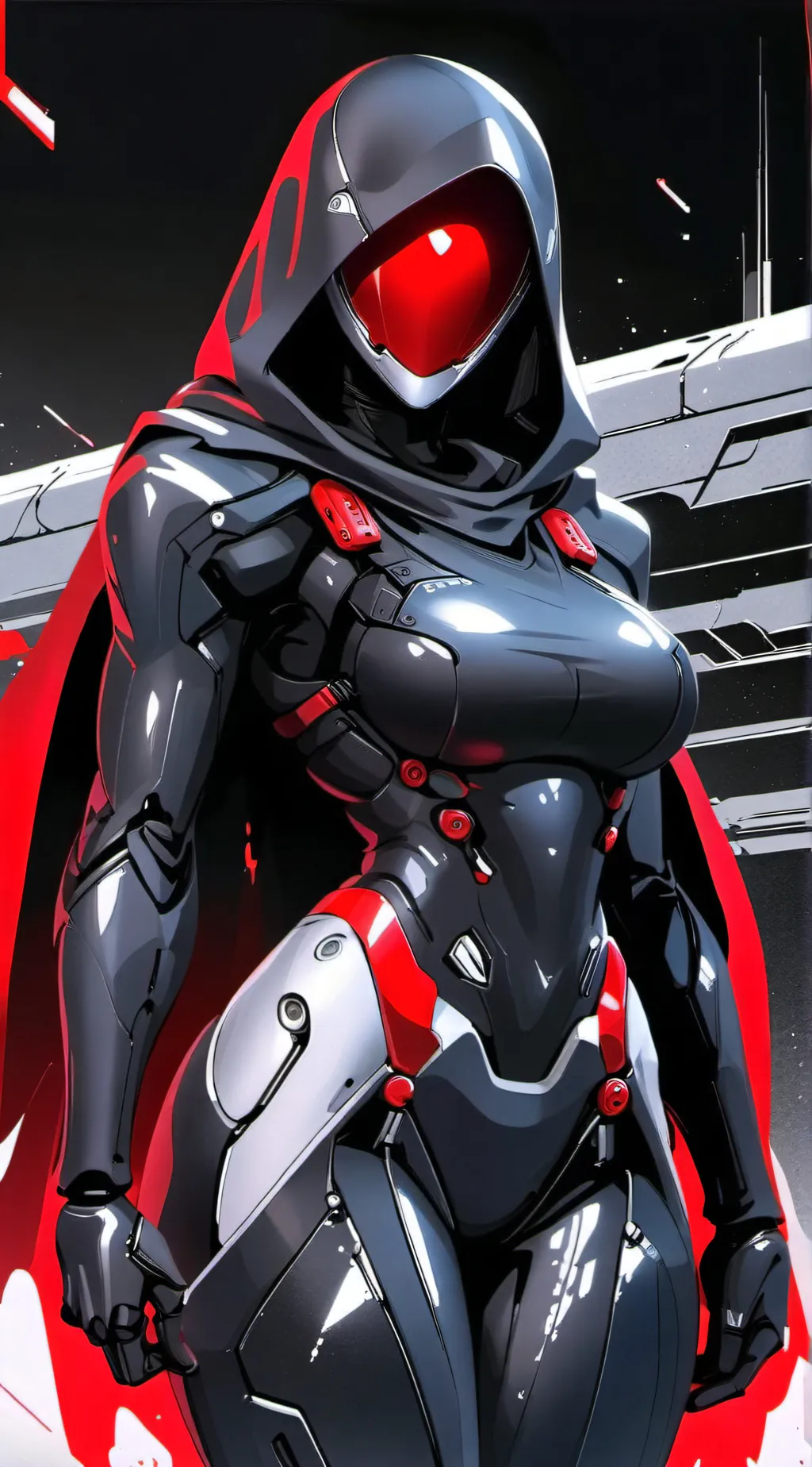 ai character: reaper (as a girl) background