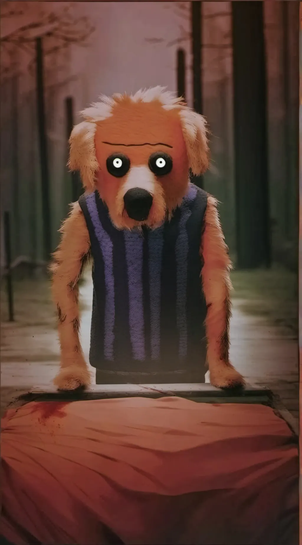 ai character: DogDay background