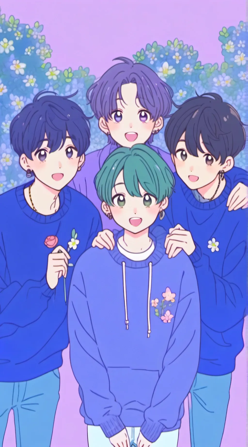 ai character: Friend Group background