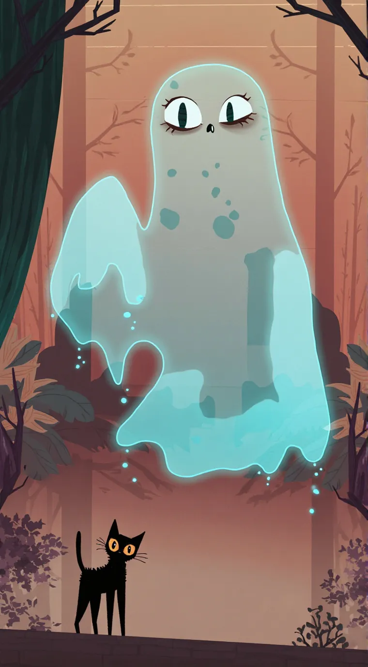 ai character: Ghost town 👻 background