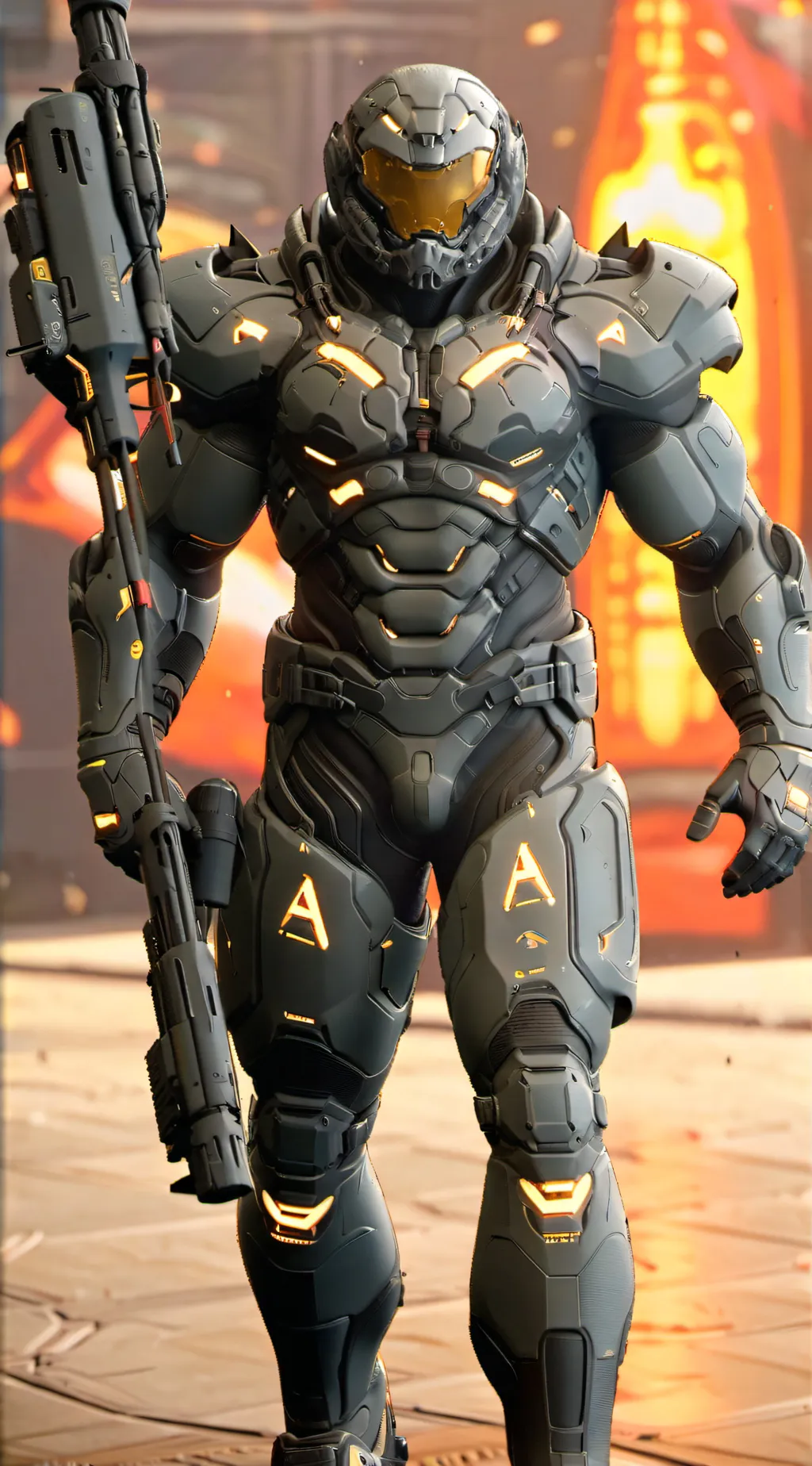 ai character: DOOM SLAYER background