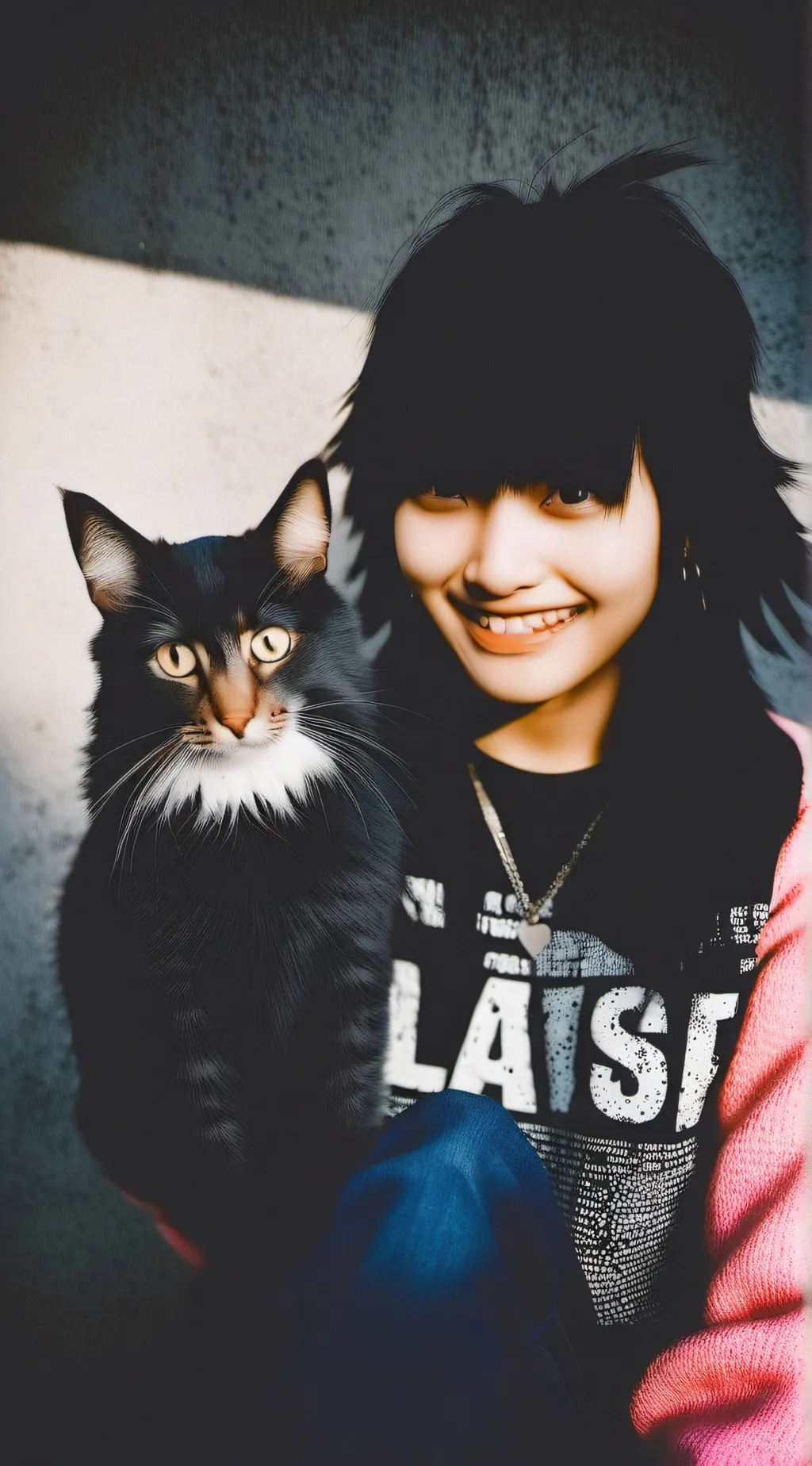 ai character: mycat_BARKS\Lilac background