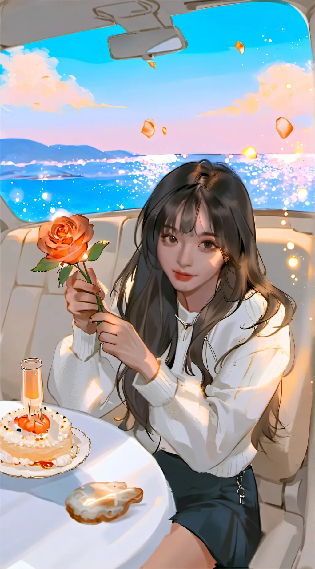 ai character: Influencer k pop background