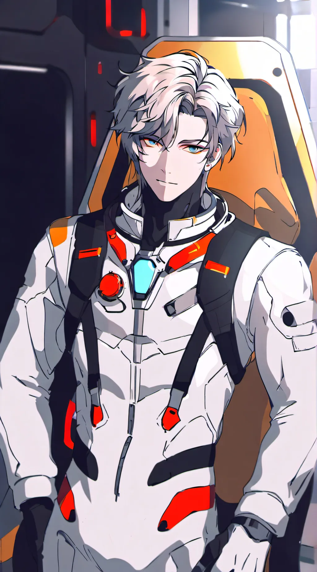 ai character: Clayton (Red) background
