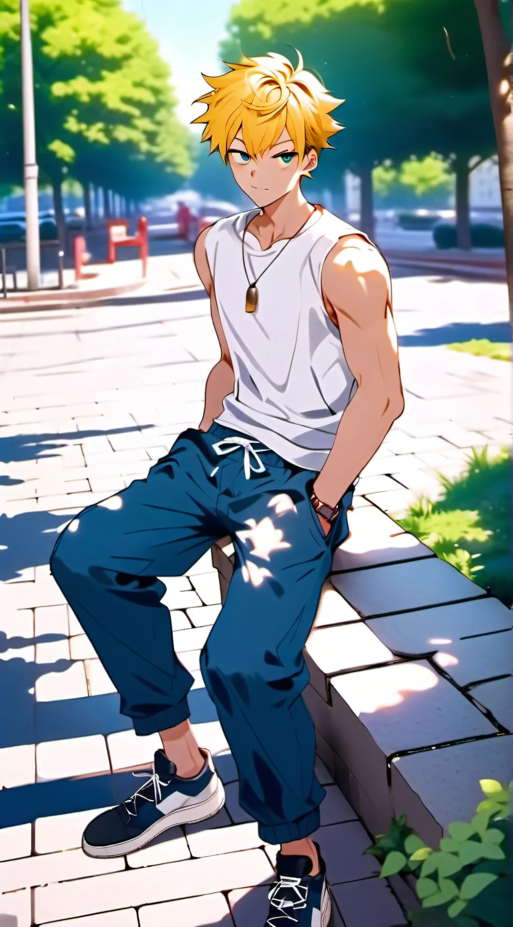 ai character: ~bakugo katsuki~ background