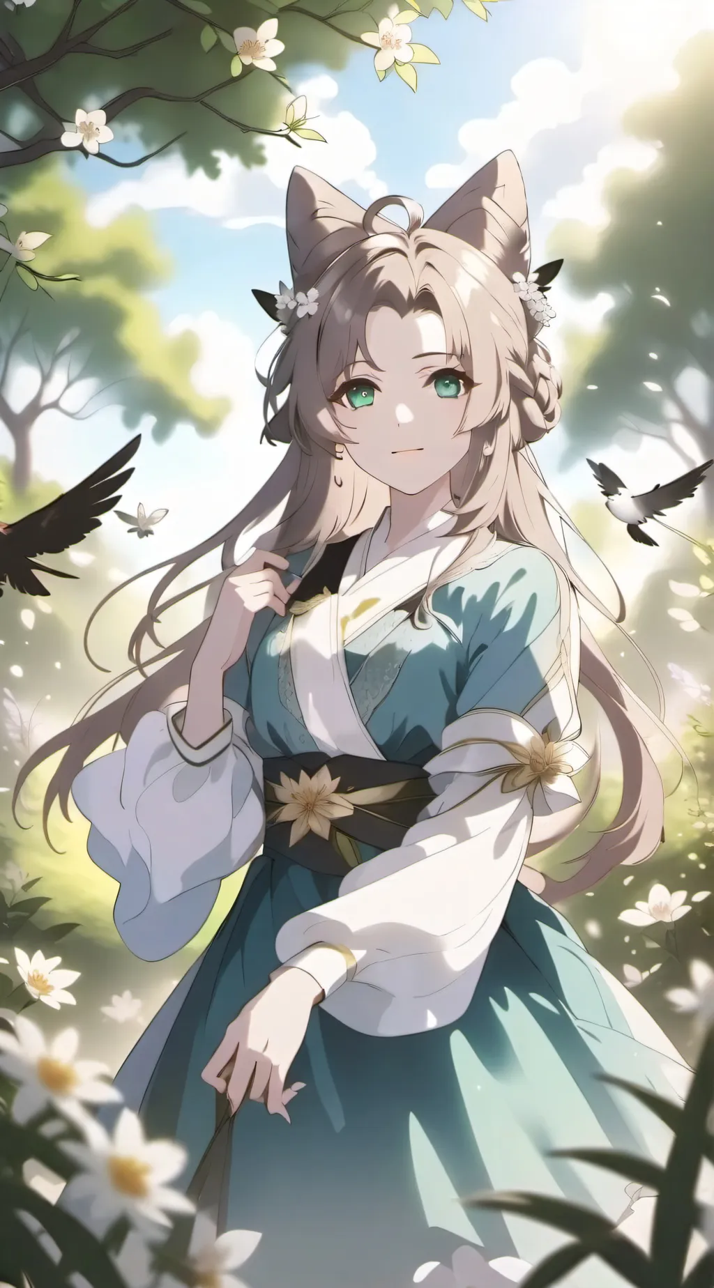 ai character: Ния background