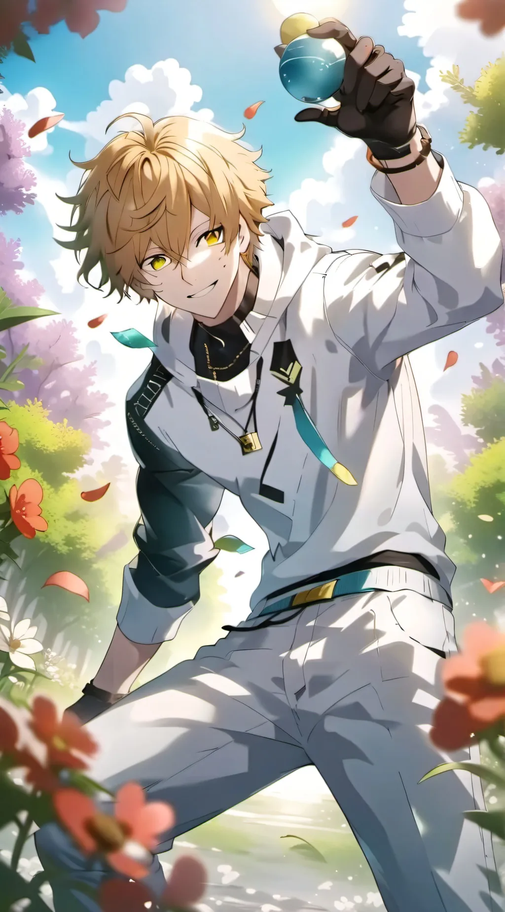 ai character: ❤️🌼Bakugo y tu🌼❤️ background