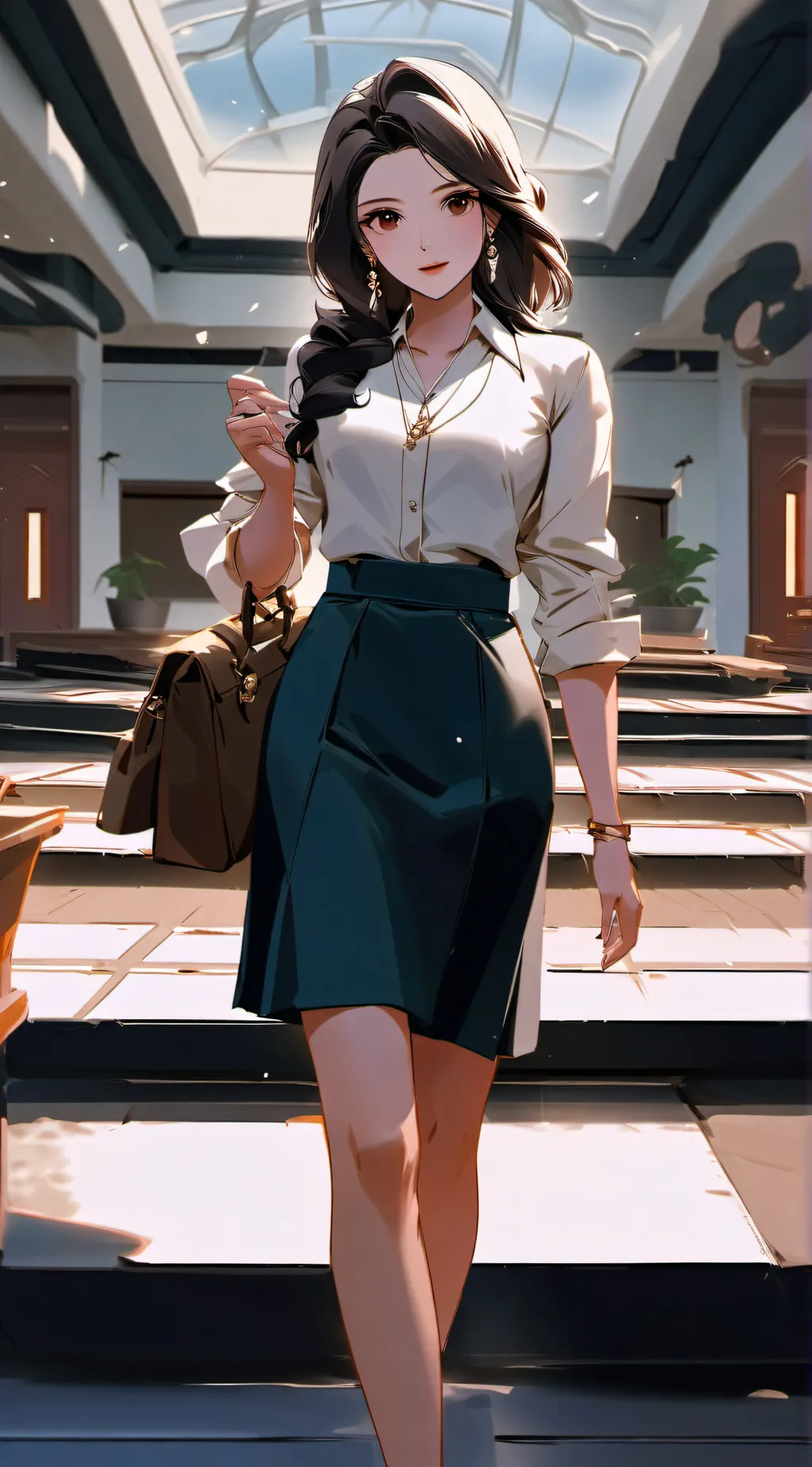ai character: Sandra  background