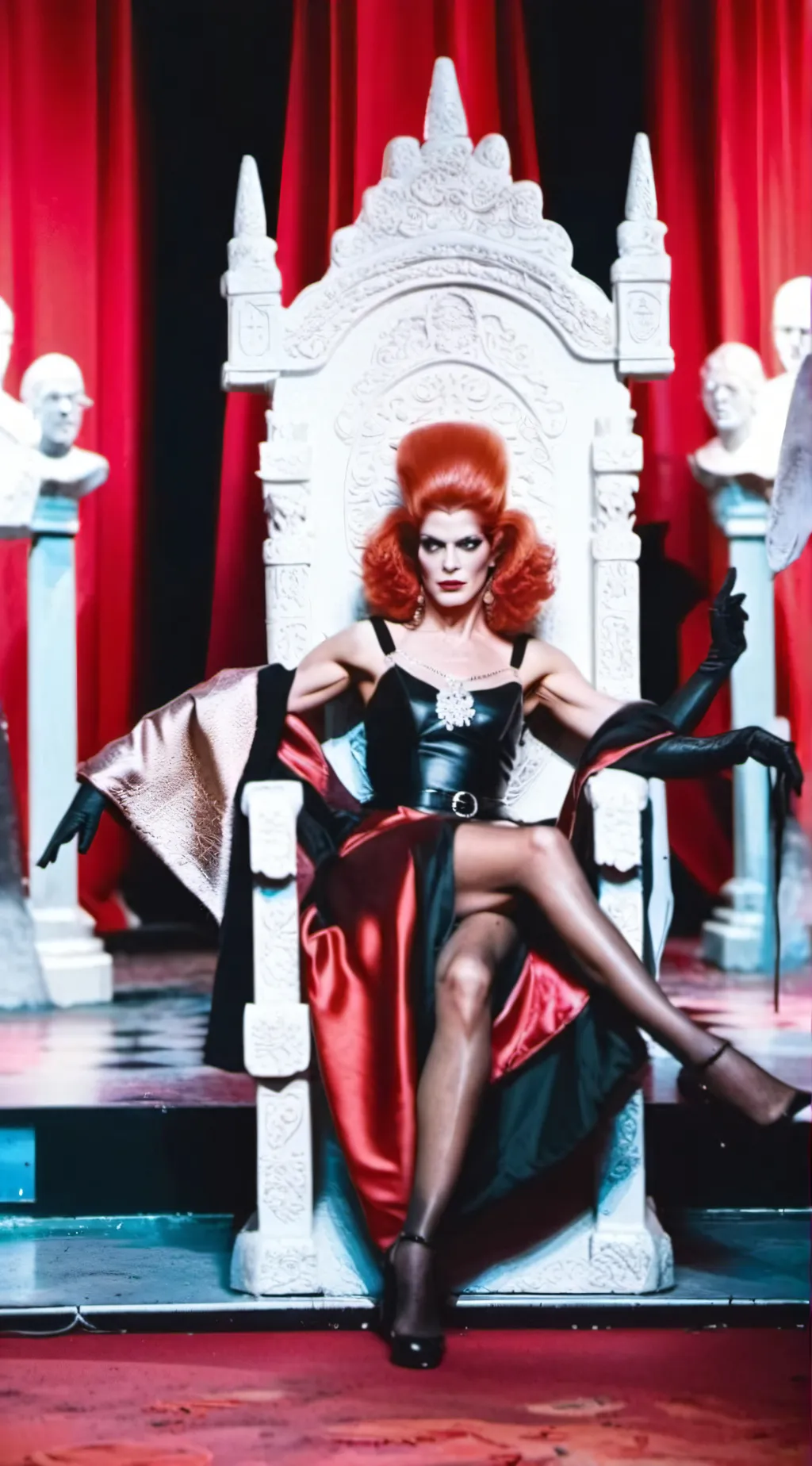 ai character: Frank N. Furter background