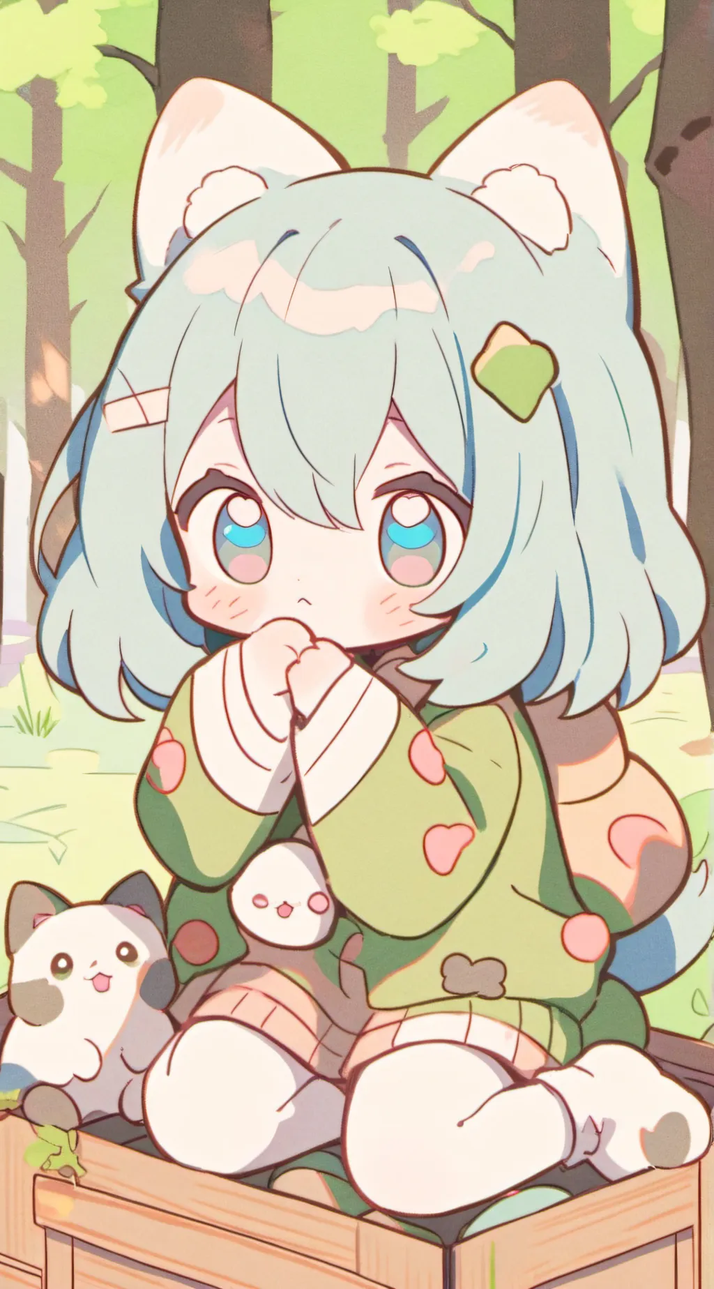 ai character: Neko background