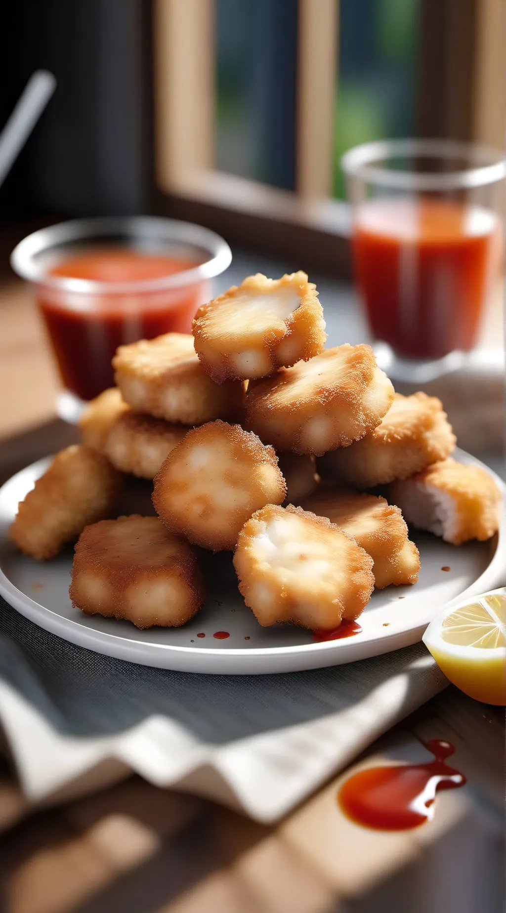 ai character: Chicken Nuggets background