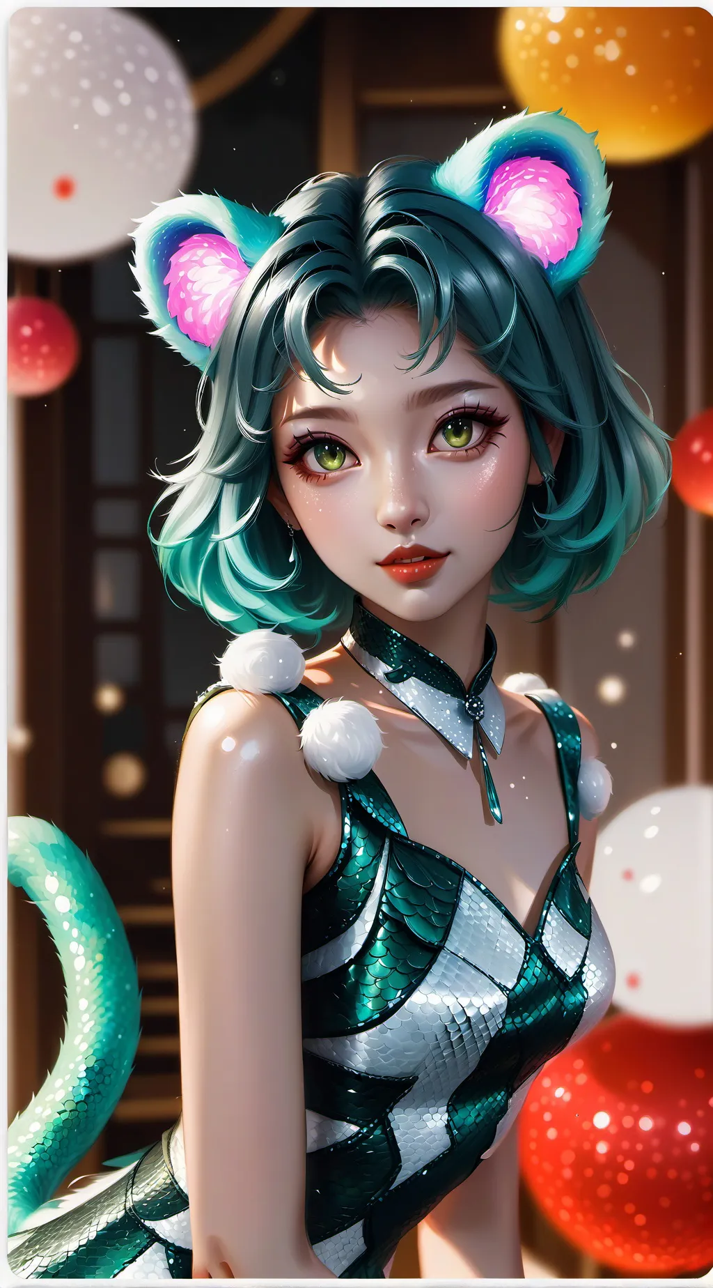 ai character: Chameleon Cat Spir background