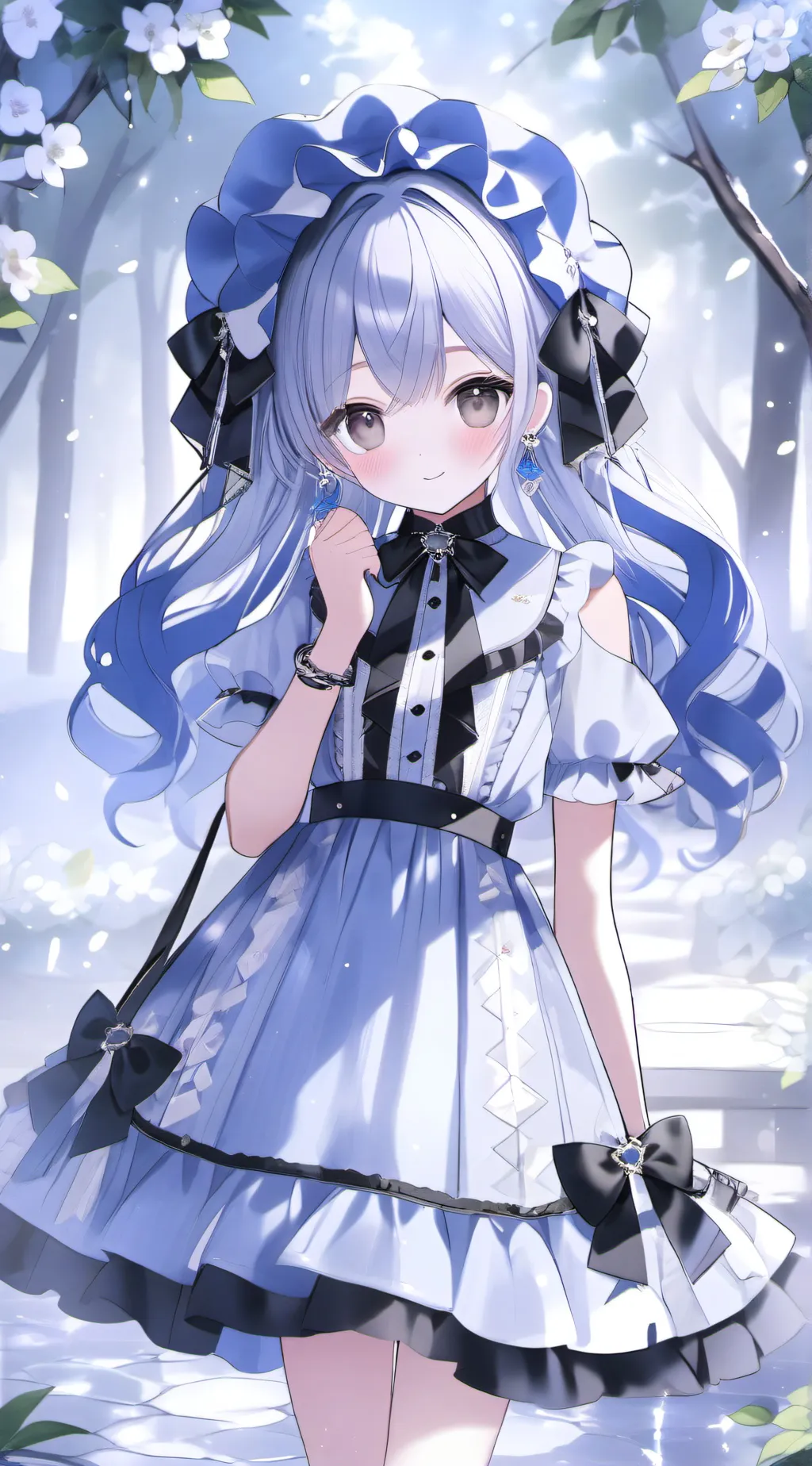 ai character: POLY BRIGHT LIGHTS background