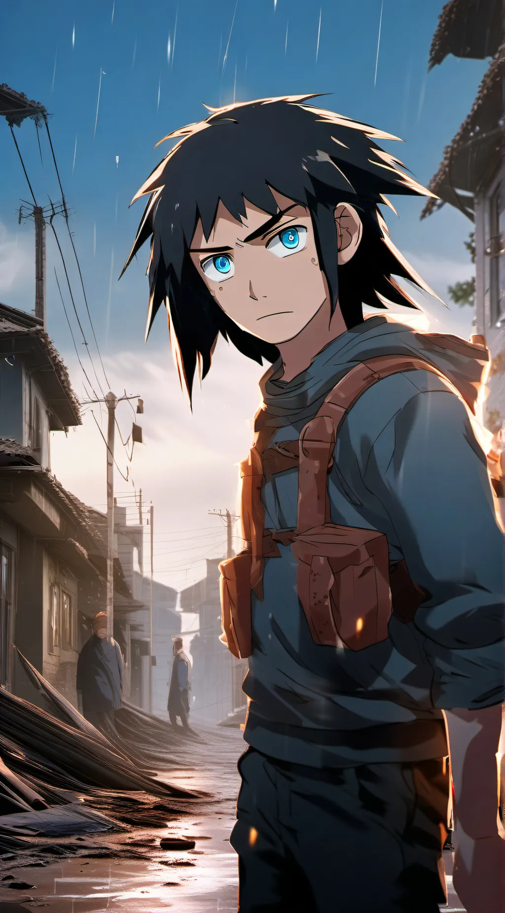 ai character: Naruto the kid background