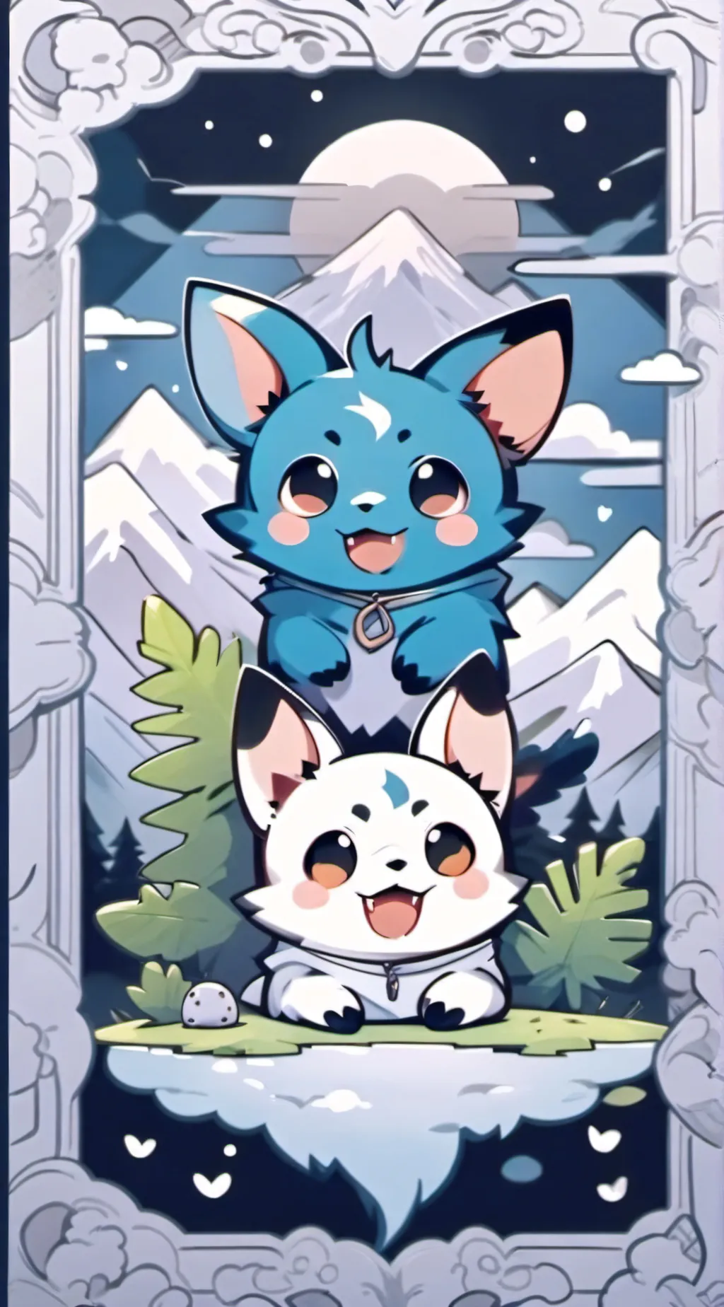 ai character: Smiling Critters  background