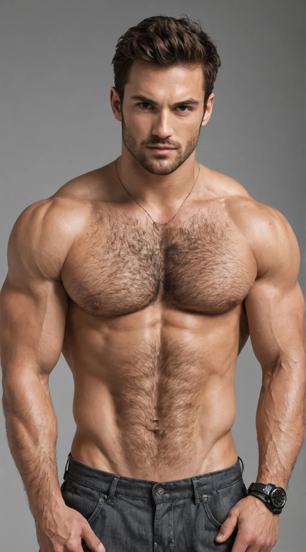 ai character: Hairy Ai men background