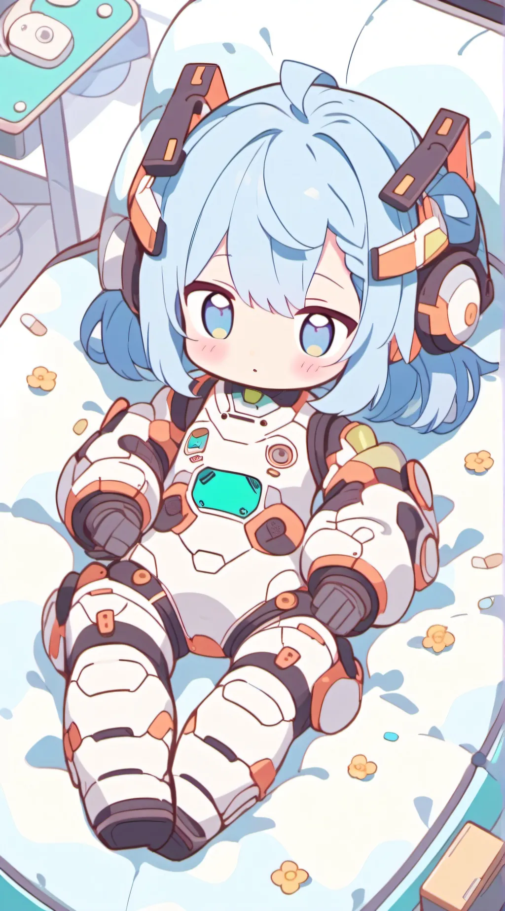 ai character: ROBOT BABY/Dixie background