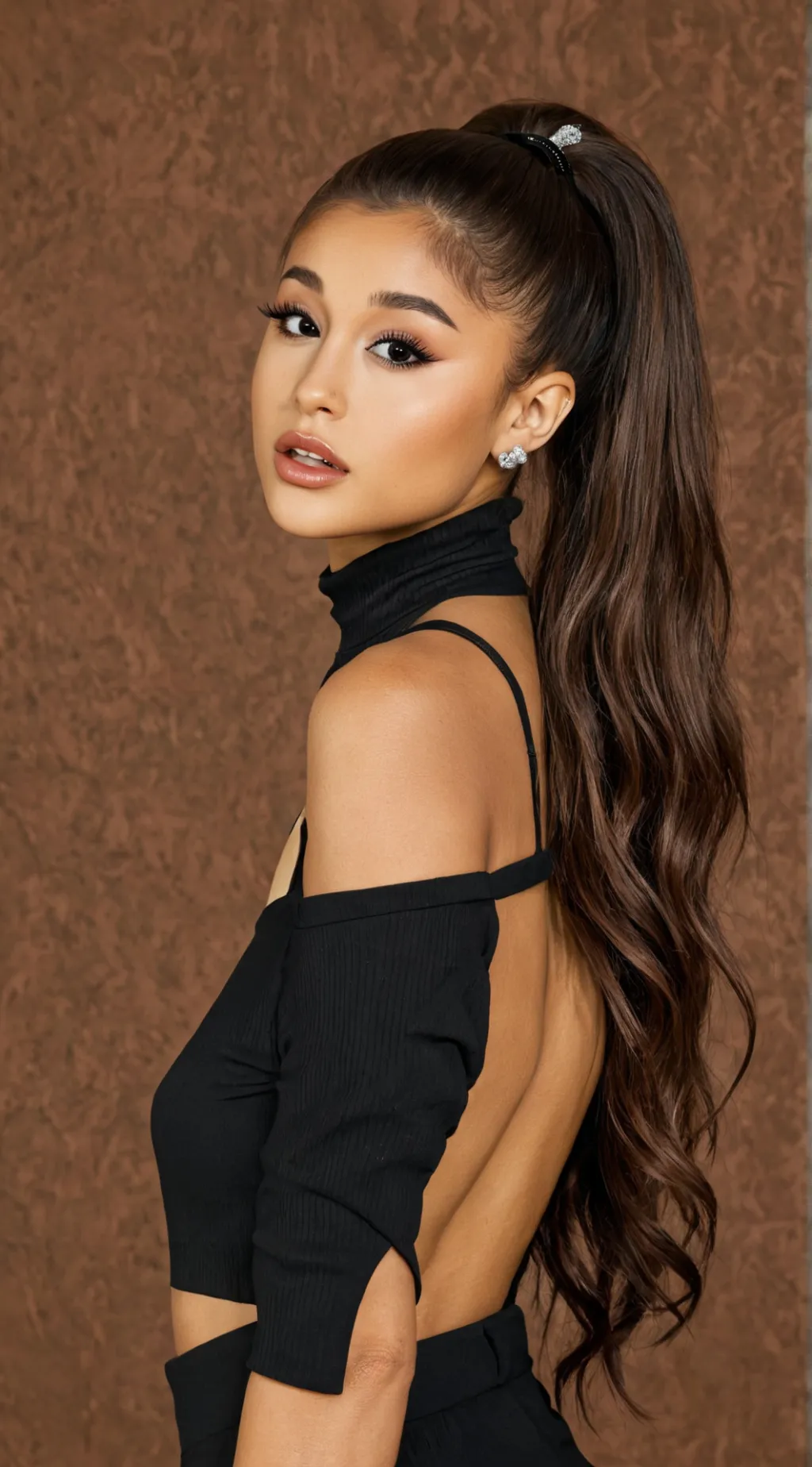 ai character: Ariana grande background